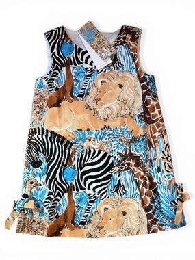 Lilly Pulitzer Kids Dress Breezy Aqua Lillys Zoo